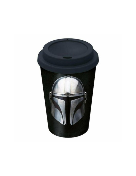 Stor: Disney: Star Wars The Mandalorian Small Plastic Double-Walled Coffee Tumbler (390ml) (04868)
