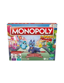Hasbro Monopoly Επιτραπέζιο - Junior 2 Παιχνίδια σε 1 (F8562)