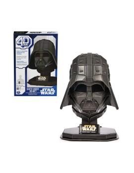 Spin Master Disney: Star Wars 4D Build - Darth Vader Helmet 3D Cardstock Puzzle Model Kit (6069821)
