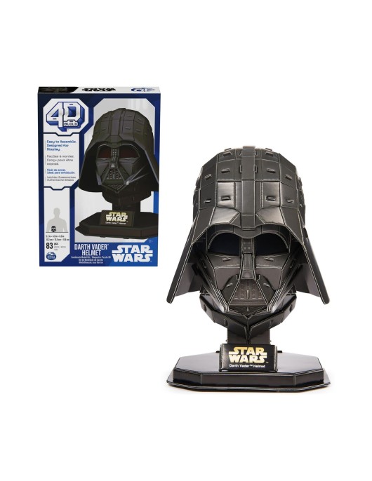 Spin Master Disney: Star Wars 4D Build - Darth Vader Helmet 3D Cardstock Puzzle Model Kit (6069821)