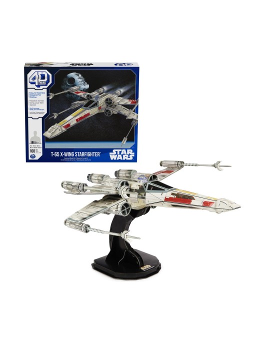 Spin Master Disney: Star Wars 4D Build - T-65 X-Wing Starfighter 3D Cardstock Model Kit (6069813)