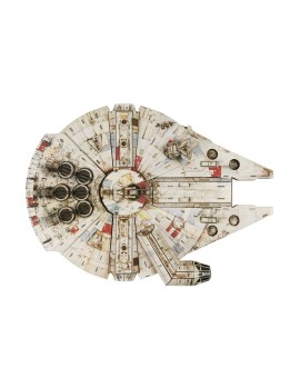 Spin Master Disney: Star Wars 4D Build - Millennium Falcon 3D Cardstock Puzzle Model Kit (6069815)