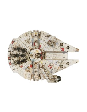 Spin Master Disney: Star Wars 4D Build - Millennium Falcon 3D Cardstock Puzzle Model Kit (6069815)