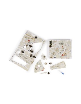 Spin Master Disney: Star Wars 4D Build - Millennium Falcon 3D Cardstock Puzzle Model Kit (6069815)