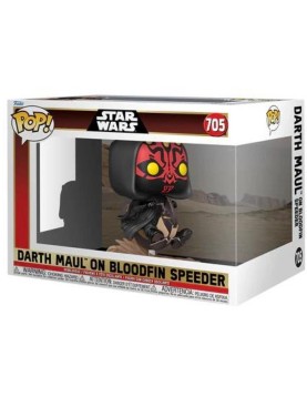 Funko Pop! Ride Deluxe: Star Wars EP1 The Phantom Menace Anniversary - Darth Maul on Bloodfin Speeder #705 Bobble-Head Vinyl Figure