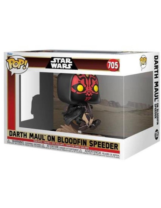 Funko Pop! Ride Deluxe: Star Wars EP1 The Phantom Menace Anniversary - Darth Maul on Bloodfin Speeder #705 Bobble-Head Vinyl Figure