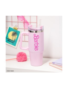 Paladone: Barbie XL Multiway Insulated Travel Mug with Straw (1200ml) (PP13760BR)
