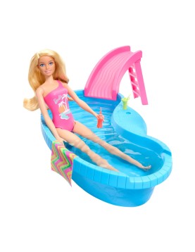 Mattel Barbie® Doll with Pool Slide Playset (HRJ74)