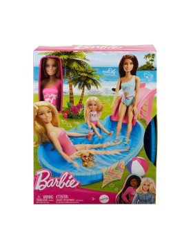 Mattel Barbie® Doll with Pool Slide Playset (HRJ74)