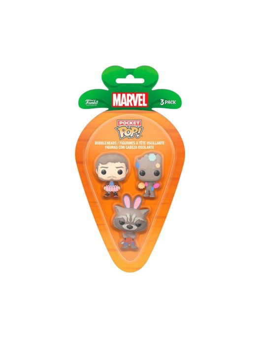 Funko 3-Pack Carrot Pocket Pop!: Guardians of the Galaxy Vinyl Figures