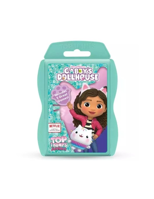 Winning Moves Top Trumps Juniors: Gabby's Dollhouse Card Game (WM04165-EN1-6)