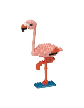 Bandai Nanoblock : Animal - Pink Flamingo Building Block Figure (NBC204)