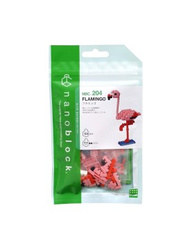 Bandai Nanoblock : Animal - Pink Flamingo Building Block Figure (NBC204)