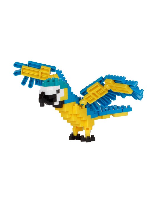 Bandai Nanoblock : Animal - Perroquet bleu et jaune Building Block Figure (NBC343) Bandai Nanoblock : Animal - Perroquet bleu et jaune Building Block Figure (NBC343)