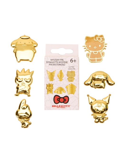 Loungefly Sanrio 50Th Anniversary - Hello Kitty Gold Mystery Box Pin (SANPN0268EA)