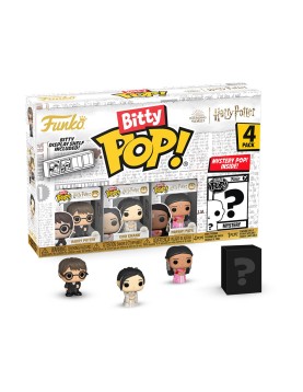 Funko Bitty Pop! 4-Pack: Harry Potter Goblet of Fire - Harry Potter, Cho Chang, Parvati Patil, Mystery Pop! Vinyl Figures