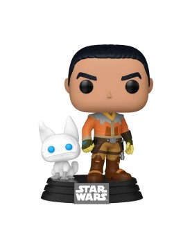 Funko Pop! &amp; Buddy Disney Star Wars: Rebels - Ezra Bridger with Loth Cat (Special Edition) #756 Bobble-Head Vinyl Figure