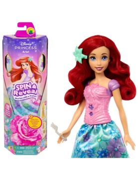 Mattel Disney Princess: Spin &amp; Reveal - Ariel Doll (HTV88)
