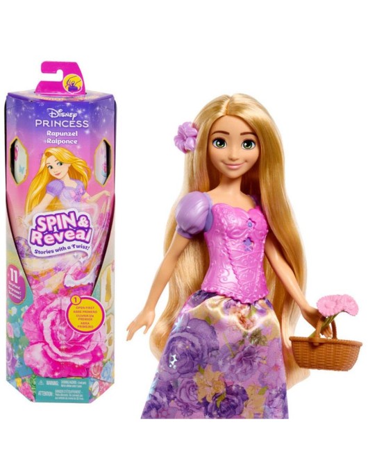 Mattel Disney Princess: Spin & Reveal - Rapunzel (HTV86)
