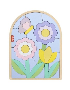 Fisher-Price: Wooden Flower Puzzle Blocks (HXT97)