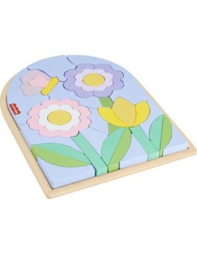 Fisher-Price: Wooden Flower Puzzle Blocks (HXT97)
