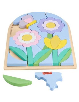 Fisher-Price: Wooden Flower Puzzle Blocks (HXT97)