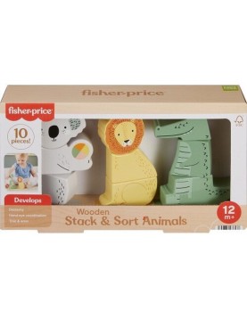 Fischer-Price: Wooden Stack &amp; Sort Animals (HXV04)