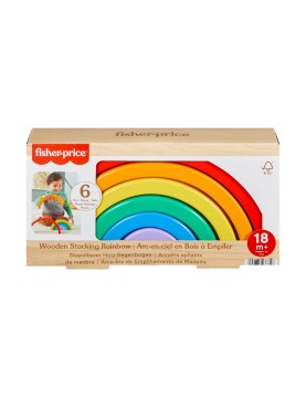 Fisher-Price - Wooden Stacking Rainbow (HXT73)