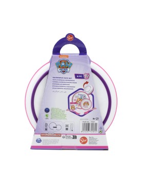 Stor: Paw Patrol -Girl 5 Pcs Non Slip Bicolor Premium Set (Plate Bowl Tumbler 260 Ml &amp; Cutlery) (260ml) (74581)