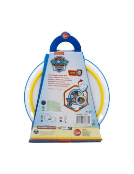 Stor: Paw Patrol - Pup 5 Pcs Non Slip Bicolor Premium Set (Plate Bowl Tumbler 260 Ml &amp; Cutlery) (260ml) (74681)