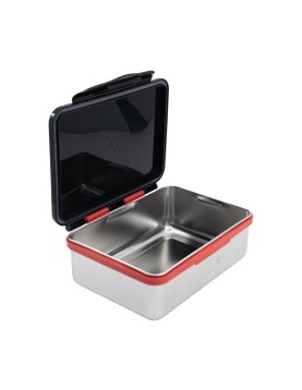 Stor: Marvel: Spiderman Black Board - Stainless Steel Clamp Rectangular Sandwich Box (1100ml) (74756)