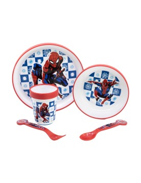 Stor: Marvel: Spider-Man Arachnid Grid - Non Slip 5 Pcs Bicolor Premium Set (74781)