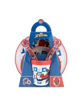 Stor: Marvel: Spider-Man Arachnid Grid - Non Slip 5 Pcs Bicolor Premium Set (74781)
