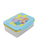 Stor: Peppa Pig Core 2022 - Stainless Steel Clamp Rectangular Sandwich Box (1100ml) (13956)
