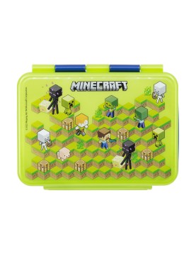 Stor: Minecraft - Isometric Stainless Steel Clamp Rectangular Sandwich Box (1100ml) (40496)