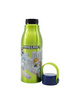 Stor: Minecraft - Isometric Flexi Handle Aluminium Bottle (760ml) (40461)