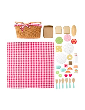 Fisher-Price - Wooden Picnic Basket Set (HXT81)