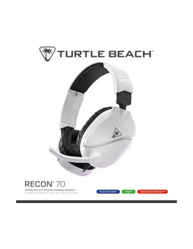 Turtle Beach: Recon 70 - Wired Gaming Headset [For XBOX, PS, Switch, PC, mobile] (Color: White)