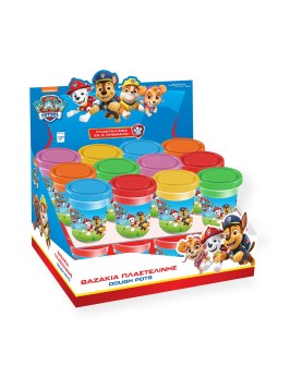 John Hellas: Paw Patrol Πλαστελίνη- Μονό Βαζάκι 100γρ.- 24 Τεμάχια (03977PM)