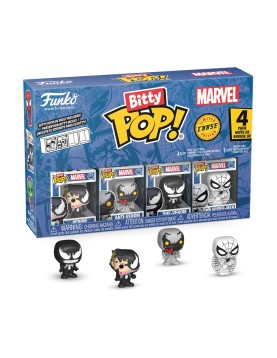 Funko Bitty Pop! 4-Pack: Spider-Man - Venom, Anti-Venom, She-Venom, Spider-Man Vinyl Figures