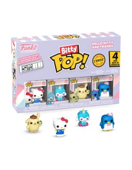 Funko Bitty Pop! 4-Pack: Hello Kitty and Friends - Hello Kitty (Classic), Cinnamoroll, Pompompurin, Chase Figure Vinyl Figures