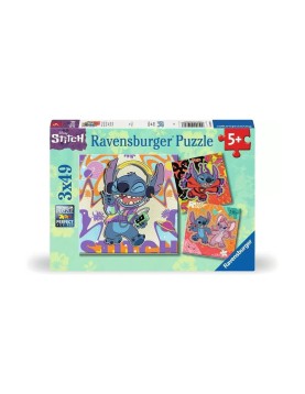 Ravensburger Puzzle Disney: Stitch - Play the Day Away (3x49pcs) (12001070)