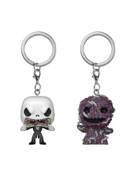Funko 2-Pack Pocket Pop!: The Night Before Christmas - Jack Skellington &amp; Oogie Boogie Vinyl Figure Keychains