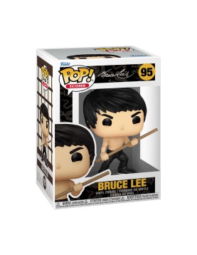 Funko Pop! Icons: Bruce Lee - Bruce Lee (with Bo Staff) #95 Vinyl Figure