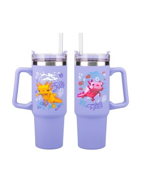 Paladone: Minecraft - Purple Multiway Insulated Travel Cup Straw (900ml) (PP14948MCF)