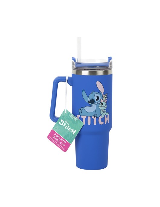 Paladone: Stitch - Blue Multiway Insulated Travel Cup and Straw (900ml) (PP14794LS)