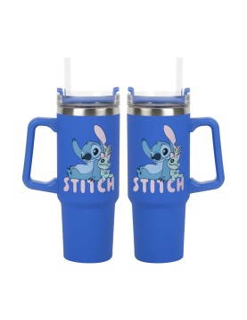 Paladone: Stitch - Blue Multiway Insulated Travel Cup and Straw (900ml) (PP14794LS)