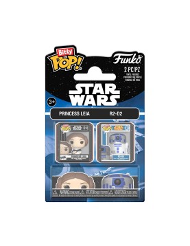 Funko Bitty Pop! 2-pack Disney: Star Wars - Leia &amp; R2D2 Vinyl Figures