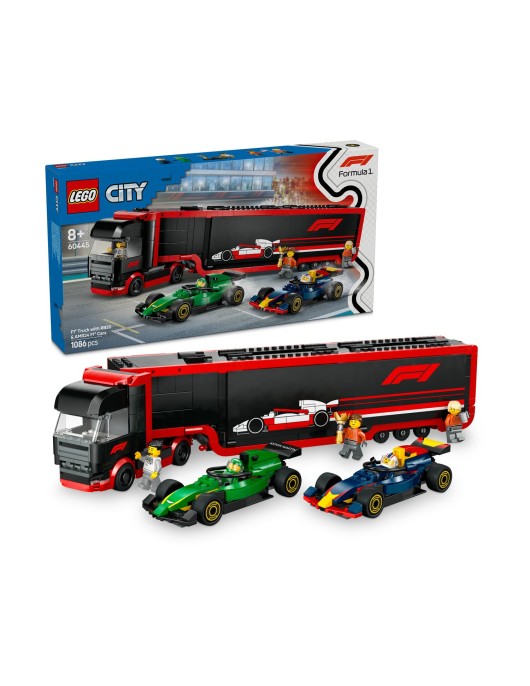 LEGO® City: F1® Truck with RB20 & AMR24 F1® Cars (60445)