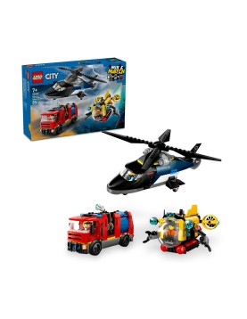 LEGO® City: Helicopter, Fire Truck &amp; Submarine Remix (60462)